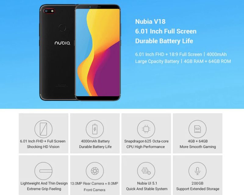 Nubia V18 – Kellemes mobiltelefon minden szempontból