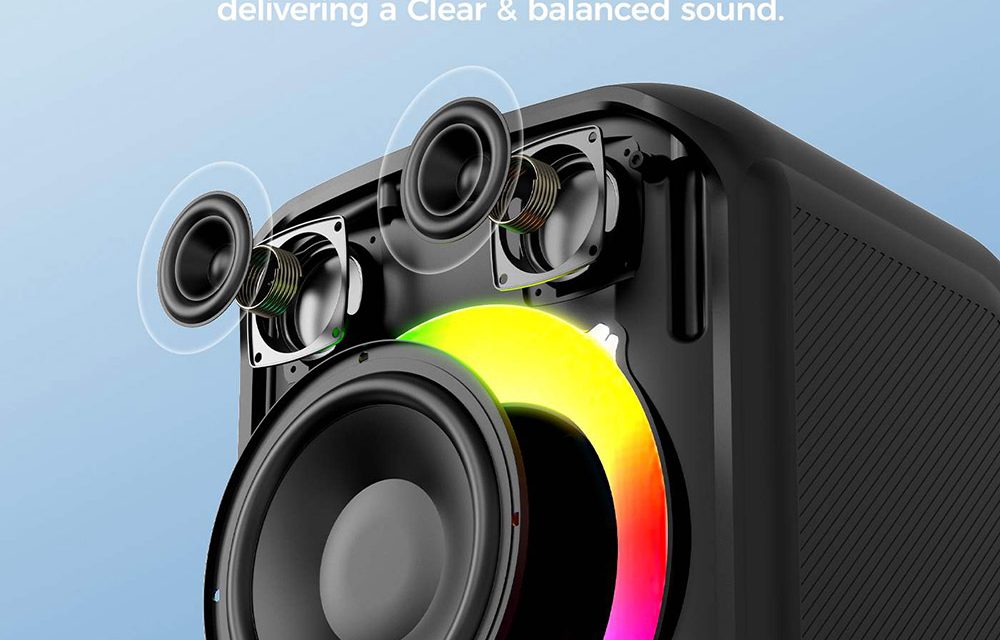 Sounarc L1 Party hangszóró – 60W teljesítmény, RGB fények, 20 401&nbsp;Ft