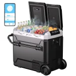Hcalory P40M+ autós hűtőszekrény: Két zóna, kerekek, Bluetooth – a tökéletes utazótárs