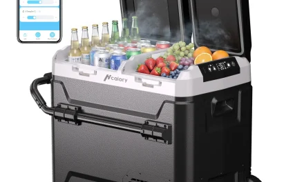 Hcalory P40M+ autós hűtőszekrény: Két zóna, kerekek, Bluetooth – a tökéletes utazótárs