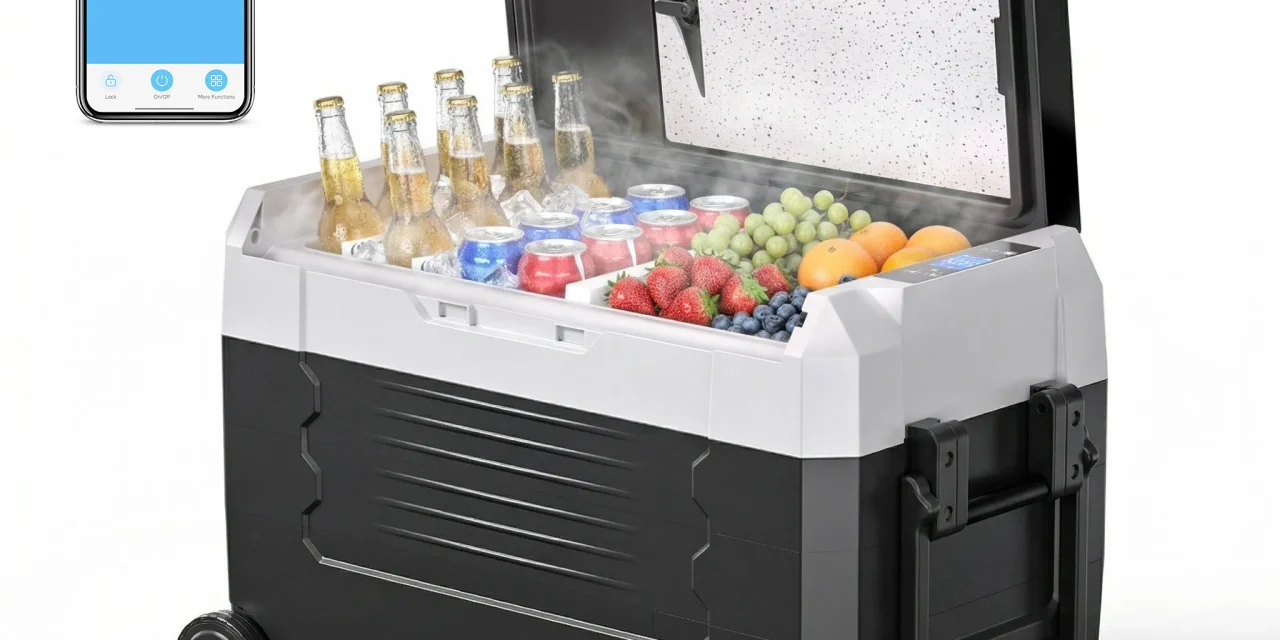 Hcalory D35M+ autós hűtő: Kétzónás szabadság kerekeken