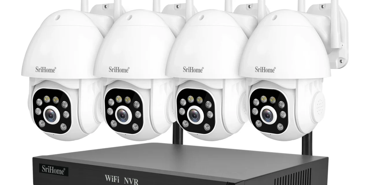 Srihome NVS001-IPC039B 5MP WiFi NVR biztonsági rendszer: Otthonod őre
