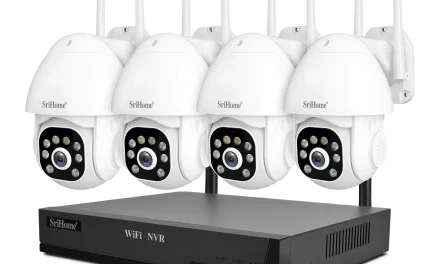 Srihome NVS001-IPC039B 5MP WiFi NVR biztonsági rendszer: Otthonod őre