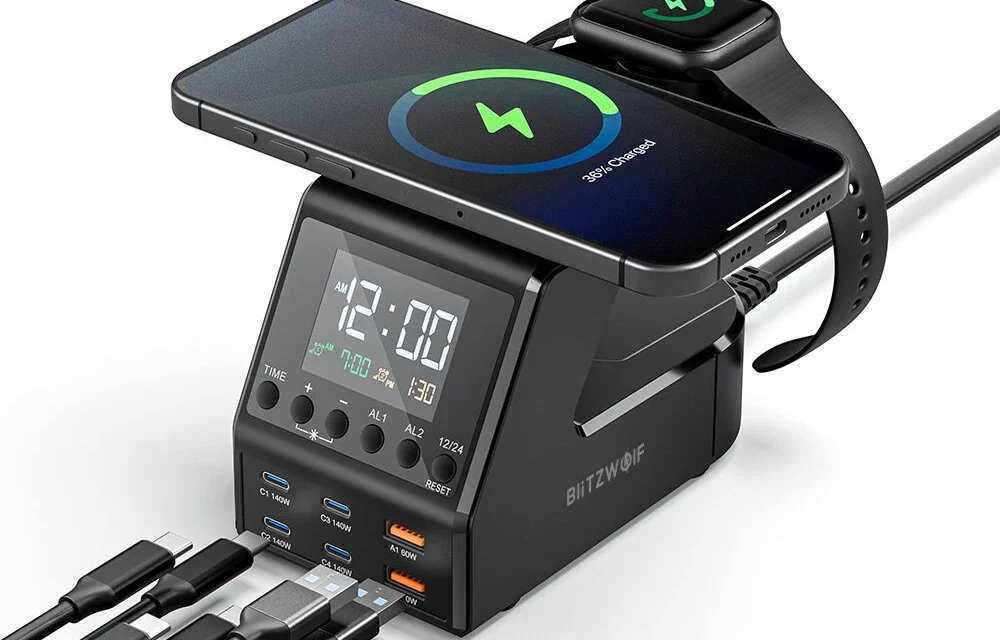 Blitzwolf BW-FW10 240W töltő: 10 az 1-ben megoldás a rendetlenség ellen