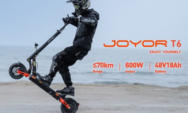 Joyor T6 elektromos roller: 600W-os motor, 70 km hatótáv, kényelmes utazás