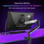TITAN ARMY T300 Pro monitorkar: Ergonomikus megoldás a rendezett asztalért