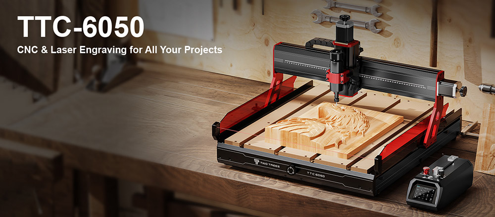 TWO TREES TTC6050 CNC marógép: Nagy projektek, kis macera