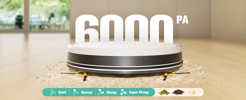 Tesvor M2 robotporszívó: 6000Pa szívóerő és giroszkópos navigáció a tiszta otthonért