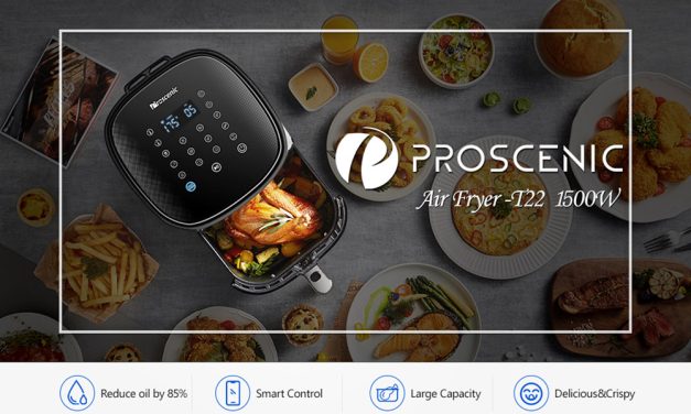 Proscenic T22 okos légkeveréses fritőz: Egészségesebb ételek, kevesebb zajjal