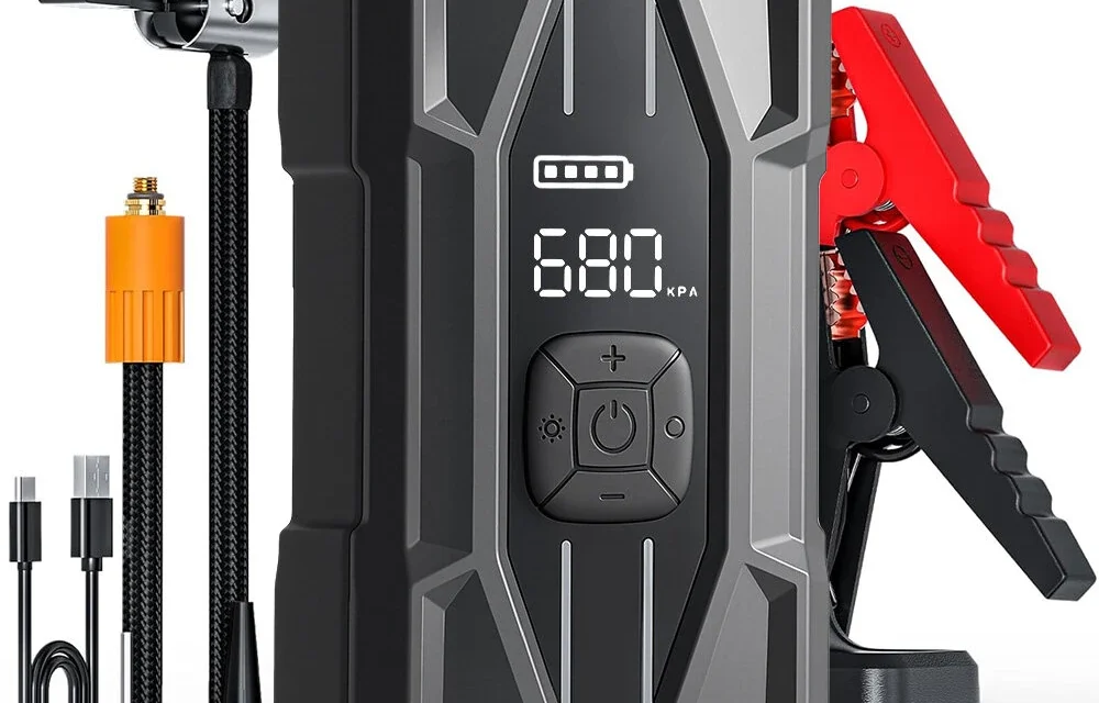 12V 5000A Jump Starter: Okos indításrásegítő és kompresszor egyben a kinadroidon