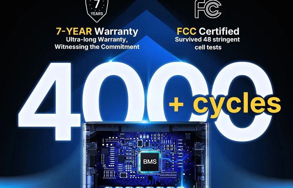 AFERIY P210 hordozható erőmű: 2400W, 2048Wh, 13 kimenet, app vezérlés
