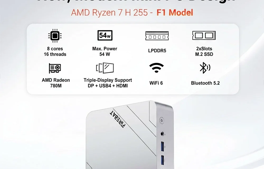 FIREBAT F1 mini PC: Kompakt erőmű a mindennapokra