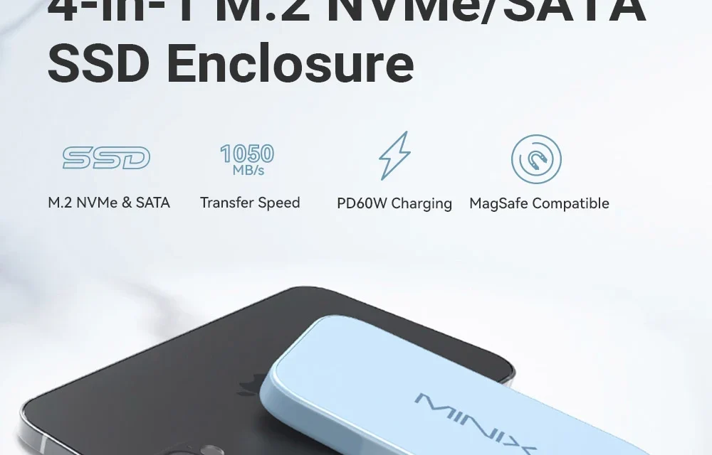 MINIX MSE01 SSD ház: Gyors adatátvitel és megbízható tárolás minimális macera nélkül