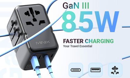 MINIX TP85 85W utazóadapter: Egyetlen töltővel a világ körül