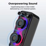 Sounarc L2 Party hangszóró: 80W, RGB, 13 óra üzemidő – Zene non-stop, kevesebb gonddal
