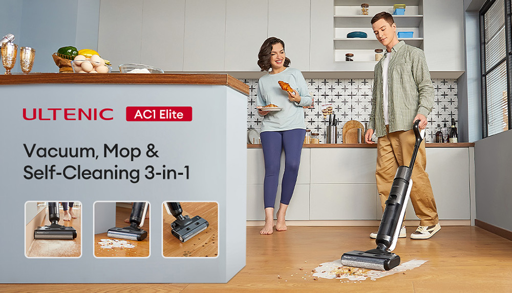 Ultenic AC1 Elite porszívó és felmosó: időspórolás a mindennapokban