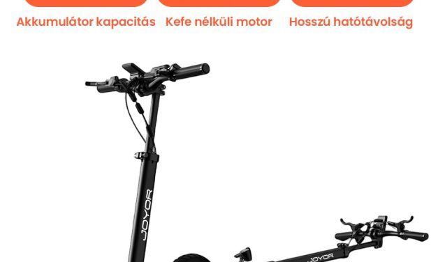 5 ok, amiért a JOYOR S10-S-Z elektromos roller a legjobb választás