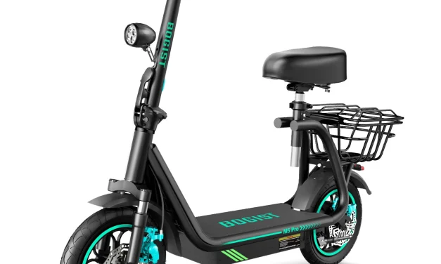 BOGIST M5 PRO+ elektromos roller: Ülve is kényelmes ingázás EU raktárról