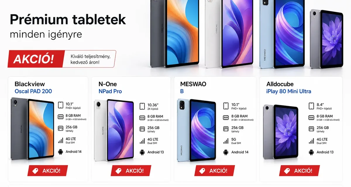 A legjobb tabletek 2026-ban: Top 5 ajánlás