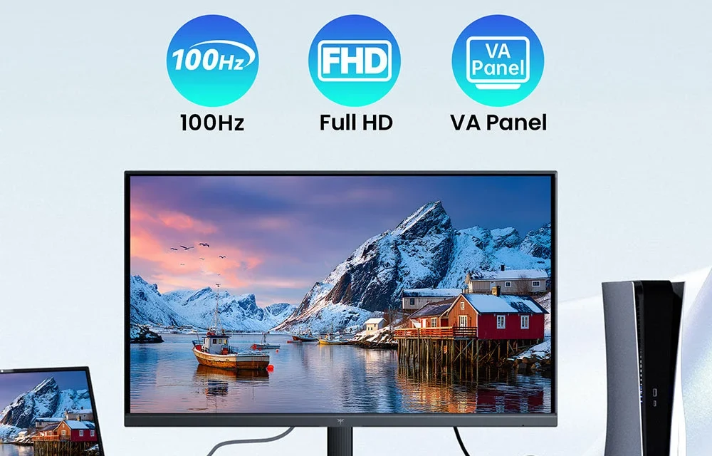 KTC H24B9 monitor: 100Hz, VA panel, kékfény szűrő a mindennapokra