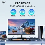KTC H24B9 monitor: 100Hz, VA panel, kékfény szűrő a mindennapokra