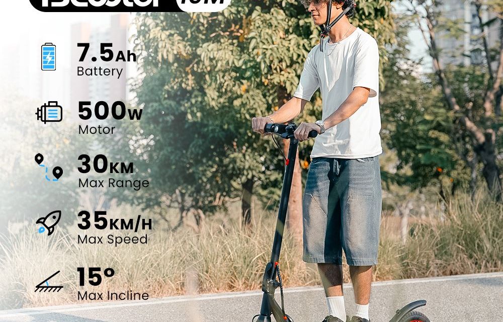 iScooter i9M elektromos roller: 500W-os motorral és 30 km hatótávval érkezik