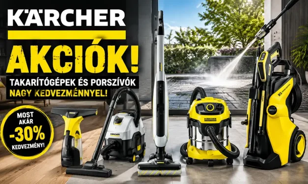 Kärcher gépek május végéig kedvezményes áron a kinadroidon