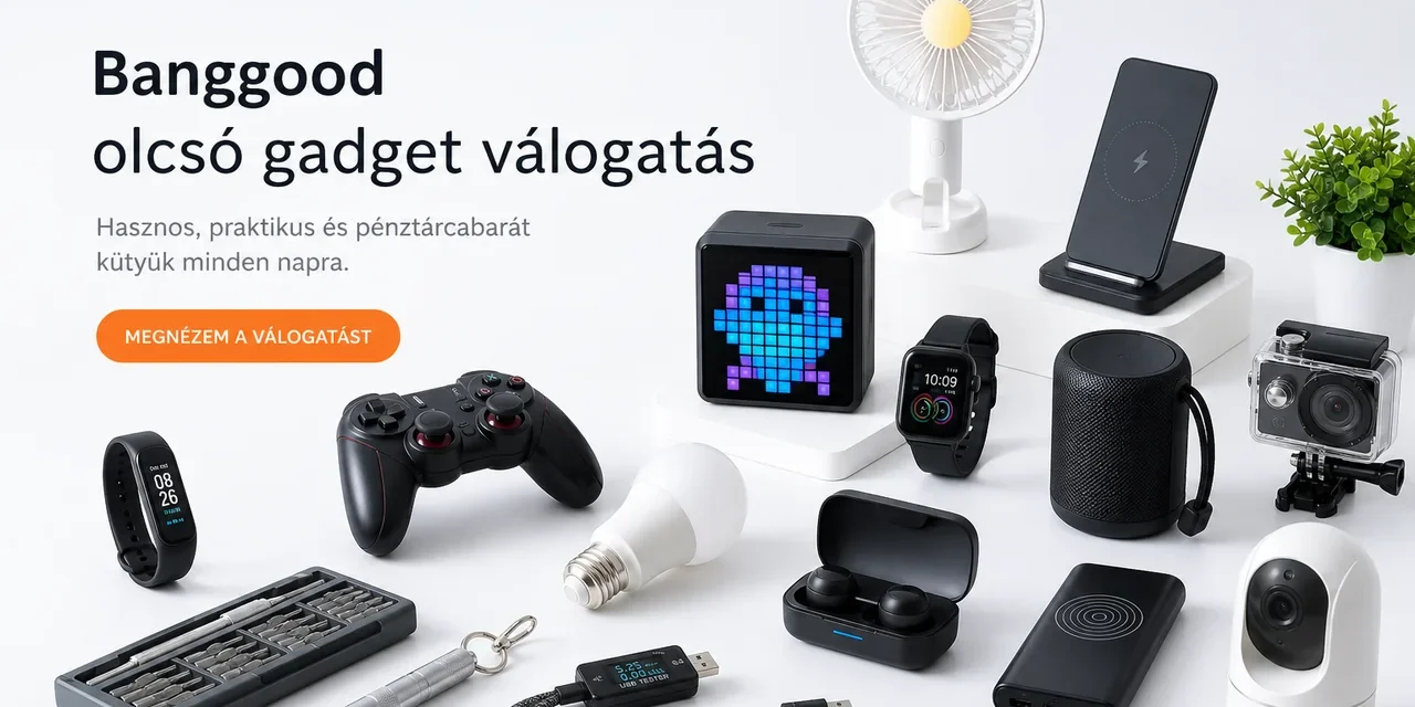 Banggood újdonságok 5000 Ft alatt: 30+3 termék május 15-én