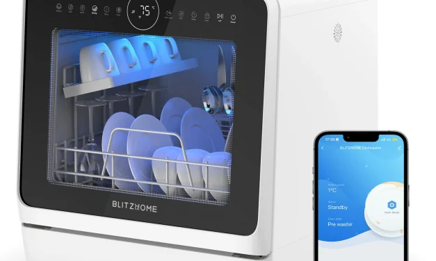 BLITZHOME BH-4-CDW: Okos asztali mosogatógép a konyha forradalmáért