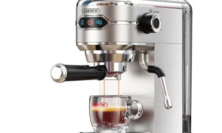 HiBREW H11 félautomata eszpresszó kávéfőző 19 bar nyomással, gyors felmelegedéssel, 31 455 Ft-ért