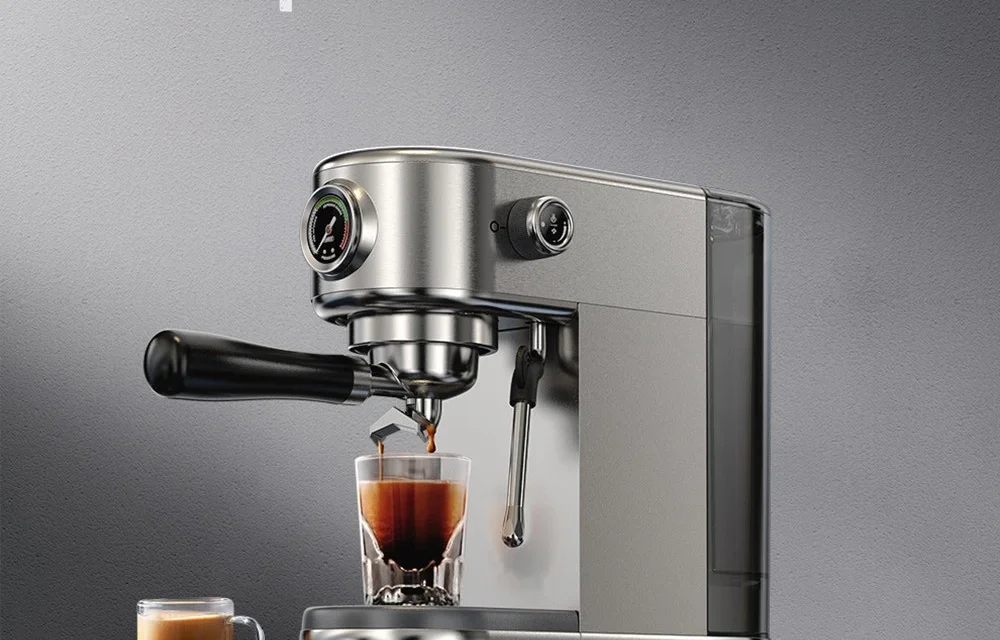 HiBREW H10B eszpresszó kávéfőző: 20 bar nyomás, állítható hőmérséklet, okos funkciók a kinadroidon