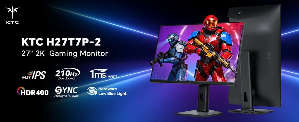 KTC H27T7P-2 gamer monitor: 210Hz, 1ms, 2K felbontás a tökéletes játékélményért
