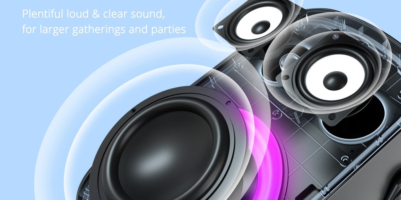 Tronsmart Halo 110: 60W-os hangszóró karaoke funkcióval és IPX6 védelemmel, olcsón
