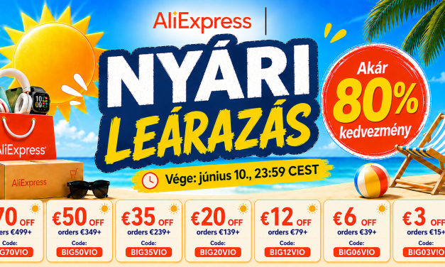 AliExpress Summer Sale és Choice Day: Ennyi kuponnal spórolhatsz a nyári akcióban