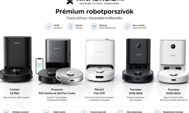 A legjobb robotporszívók 2026-ban: Top 5 ajánlat