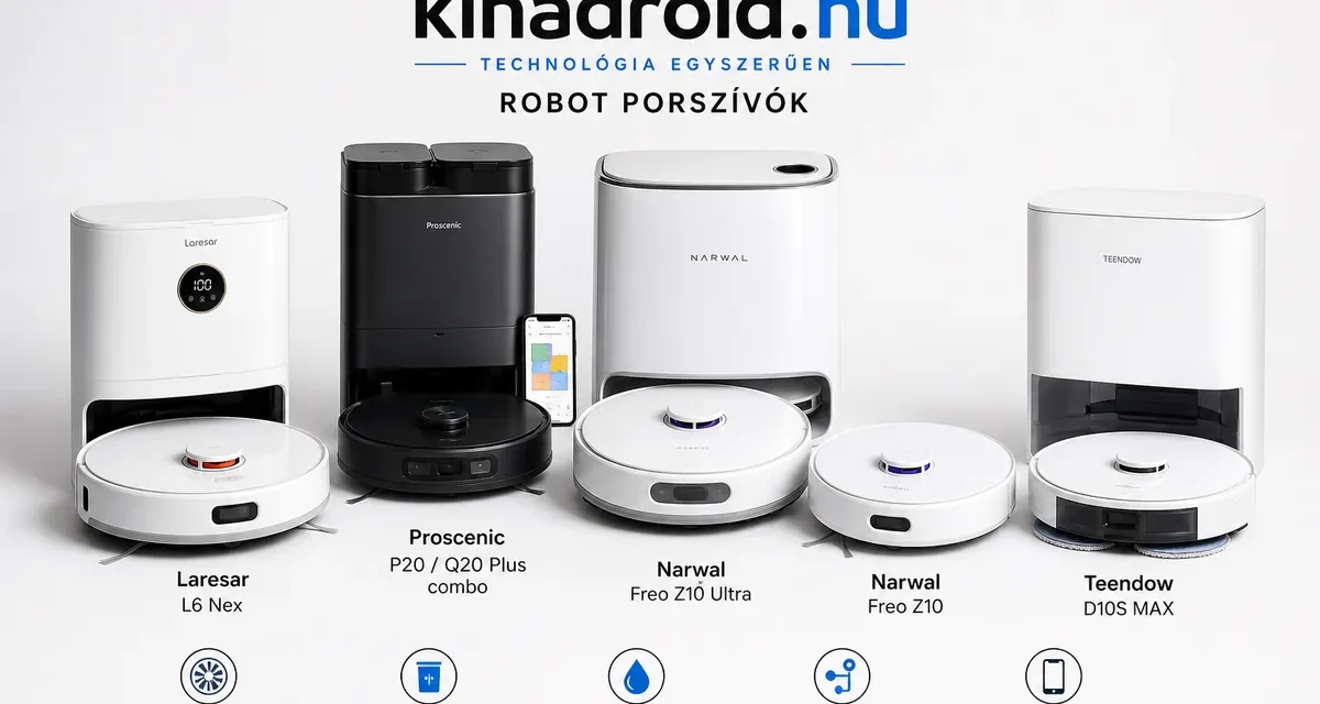 A legjobb robotporszívók 2026-ban: Top 5 modell