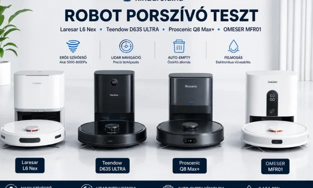 A legjobb robotporszívók 2026-ban: Top 5 ajánlat