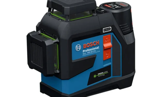 BOSCH GLL90-33XG zöld lézer szintező: precíz mérés, egyszerű használat