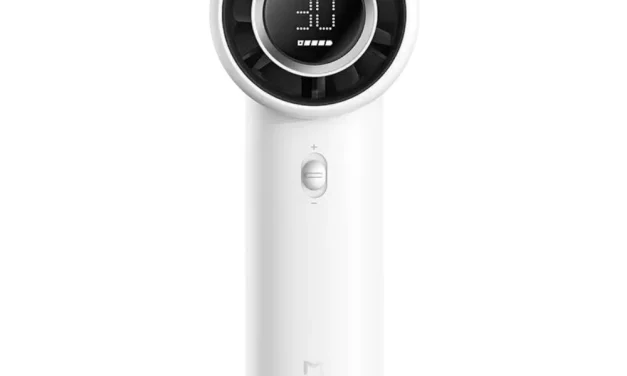 Xiaomi Mijia hordozható ventilátor: 100 fokozat, 40 óra üzemidő, LED kijelzővel