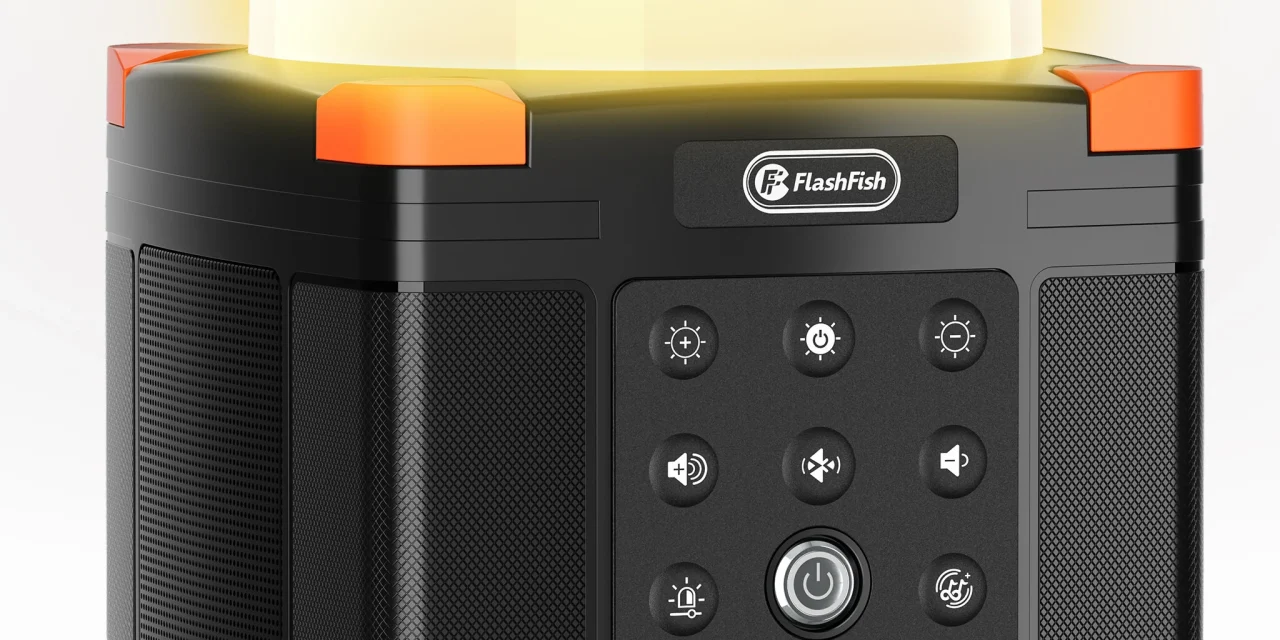 FlashFish FL9-A: 3 az 1-ben Bluetooth hangszóró kempingezéshez