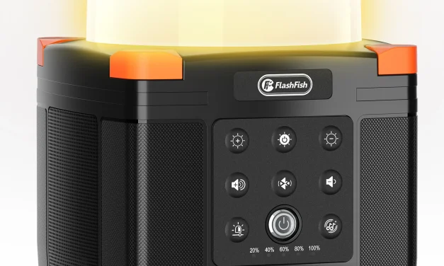 FlashFish FL9-A: 3 az 1-ben Bluetooth hangszóró kempingezéshez