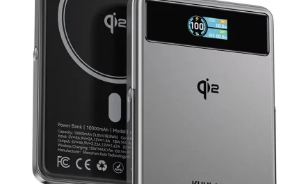 KUULAA KL-YD92 10000mAh mágneses vezeték nélküli power bank okos kijelzővel a kinadroidon