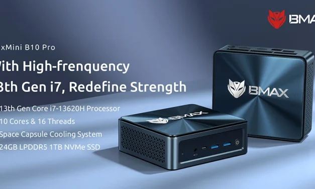 BMAX B10 Pro mini PC: Intel i7-13620H processzorral a hatékony munkavégzésért