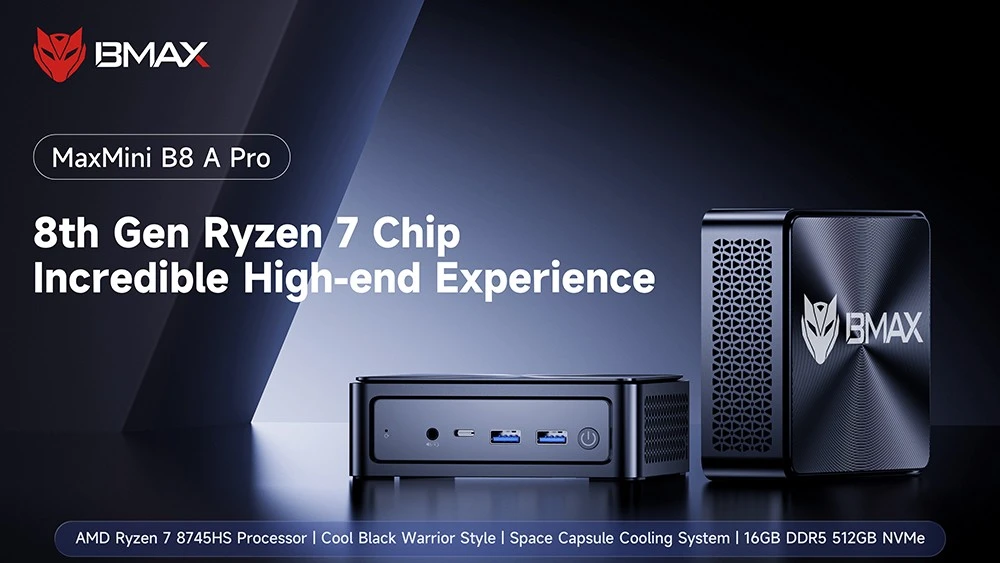 BMAX B8 Pro mini PC: Erős és gyors társ a mindennapokban