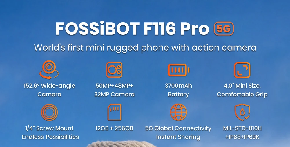 FOSSiBOT F116 Pro: A strapabíró okostelefon, ami nem terheli a pénztárcát
