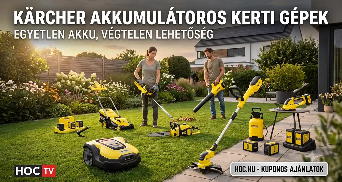 Kärcher akkumulátoros kerti gépek akár 25% kedvezménnyel a kinadroidon