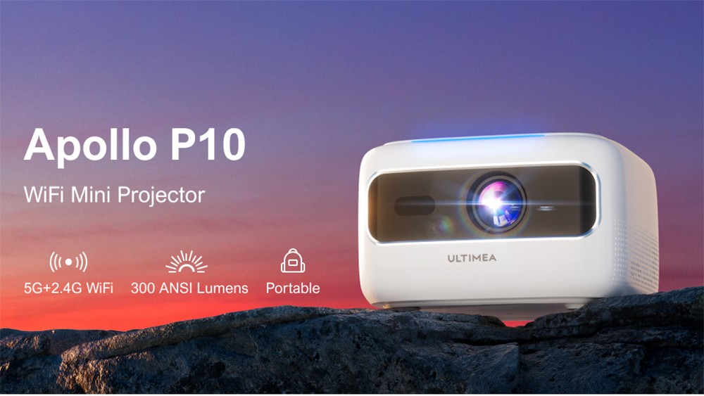 Ultimea Apollo P10 hordozható projektor Gyors beállítás minimális gond