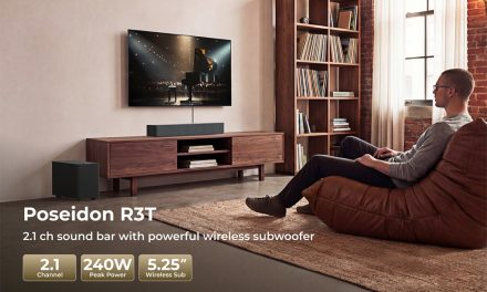 ULITMEA Poseidon R3T 2.1ch Soundbar mélynyomóval a tökéletes hangzásért