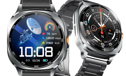 TS400 okosóra 1 43″ AMOLED kijelző GPS és Bluetooth hívás funkciók