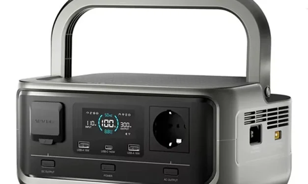 ALLPOWERS VOLIX P300 hordozható erőmű: 256Wh LiFePO4 akkuval és 300W AC kimenettel tesztelve